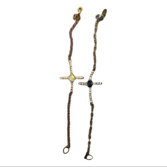 Set of two Diana Warner cross bracelets - Picture 1 of 3